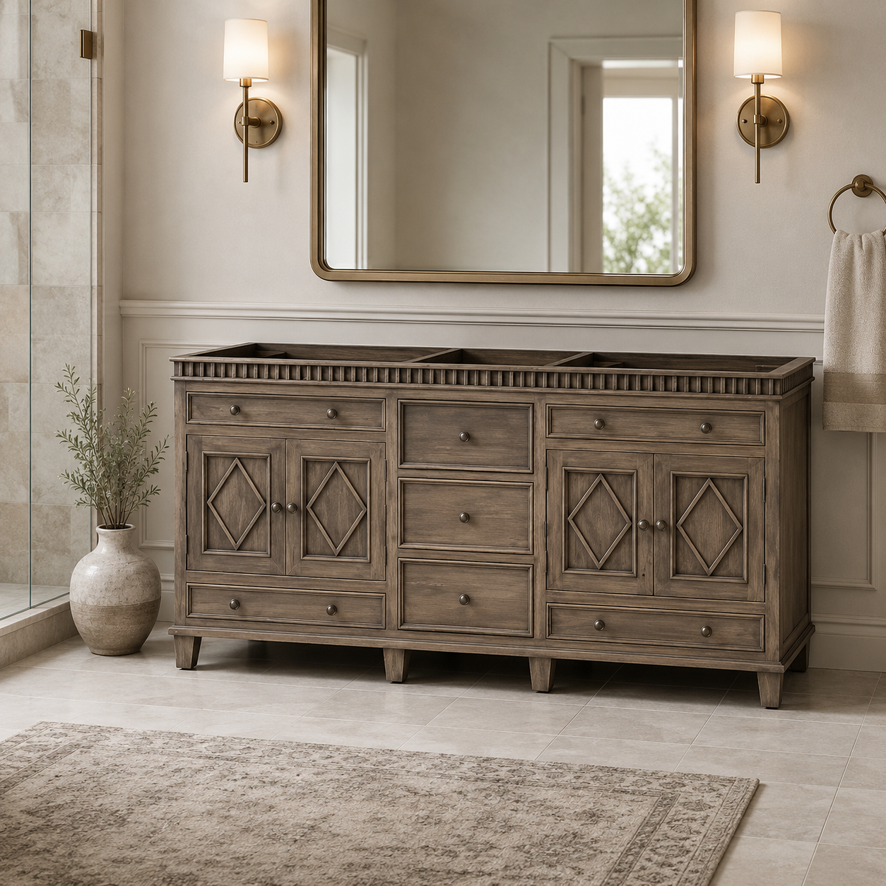 Vanity Cabinets Without Tops