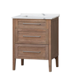 Linden 28" Mango/White Quartz Top