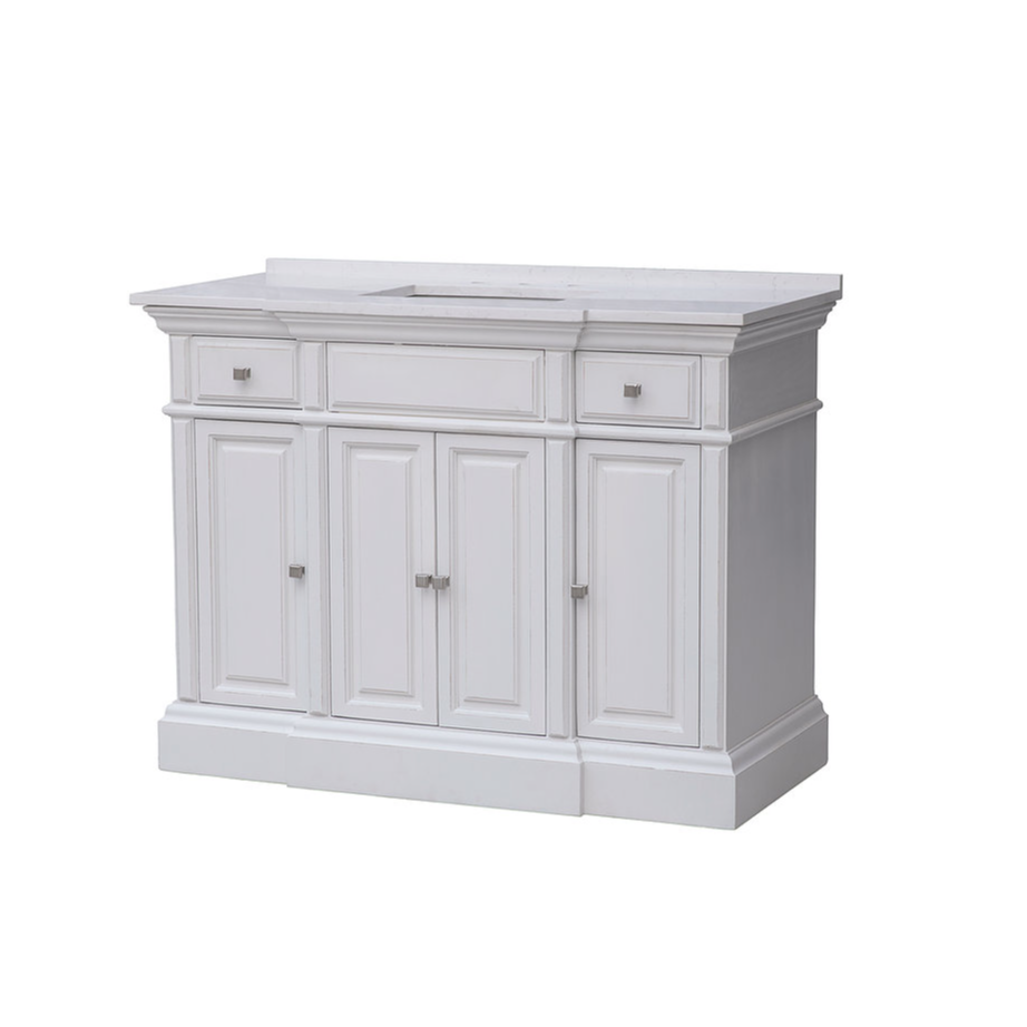 Chesapeake  48" White Distressed Vanity