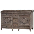 Lancaster  58" Distressed Wood No Top