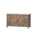 Lancaster 60" Distressed Wood Single Bowl