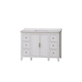 Aspen 48" White Distressed