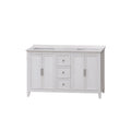 Aspen 58" White Distressed No Top