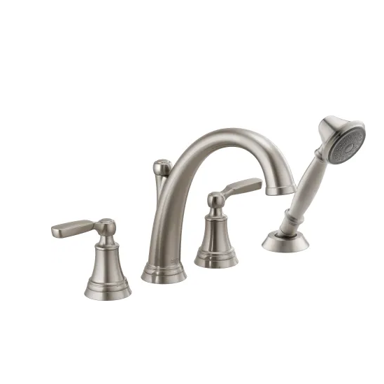 Woodhurst Satin Nickel Roman Tub with Handheld