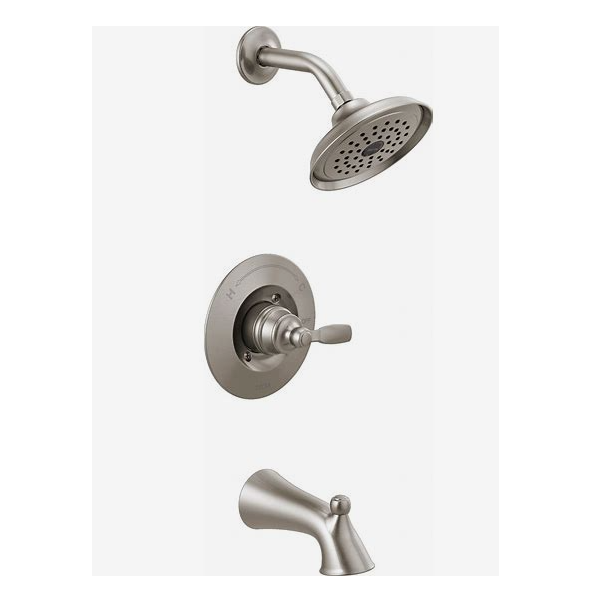 Woodhurst Satin Nickel Tub and Shower