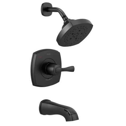 Stryke tub and Shower Black 14 Series