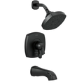 Stryke Tub and Shower Black 17 Series