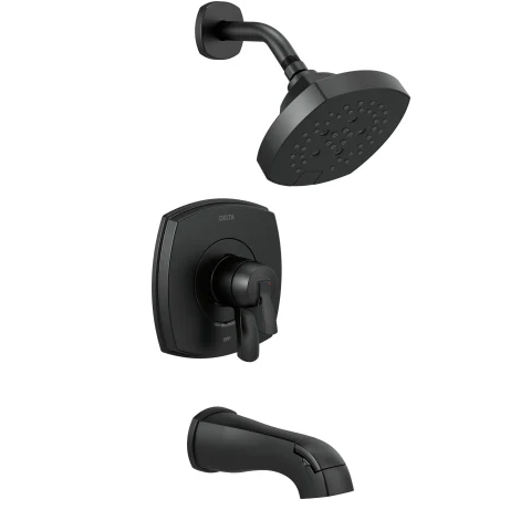 Stryke Tub and Shower Black 17 Series
